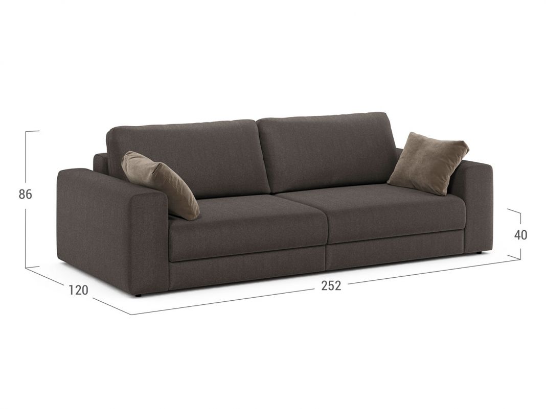 Диван MOON 007 цвет коричневый (фото 208217)