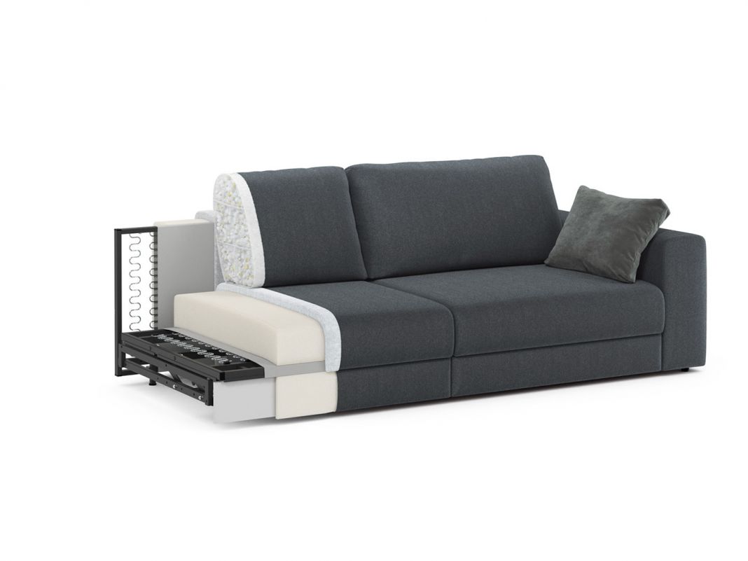 Диван MOON 007 цвет черный,серый (фото 208323)