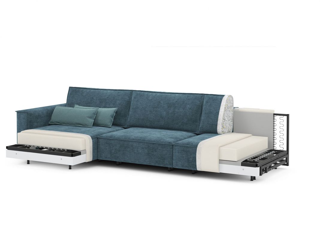 Угловой диван MOON 005 цвет зеленый (фото 207968)