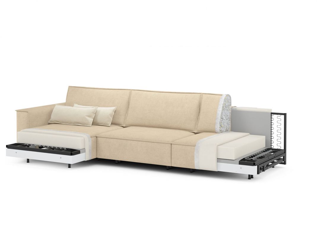 Угловой диван MOON 005 цвет бежевый (фото 208005)