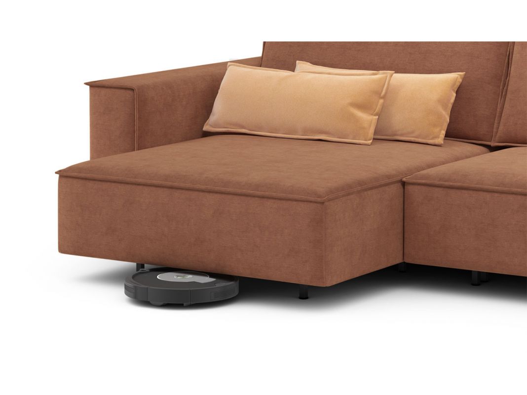 Угловой диван MOON 005 цвет оранжевый,красный (фото 208088)