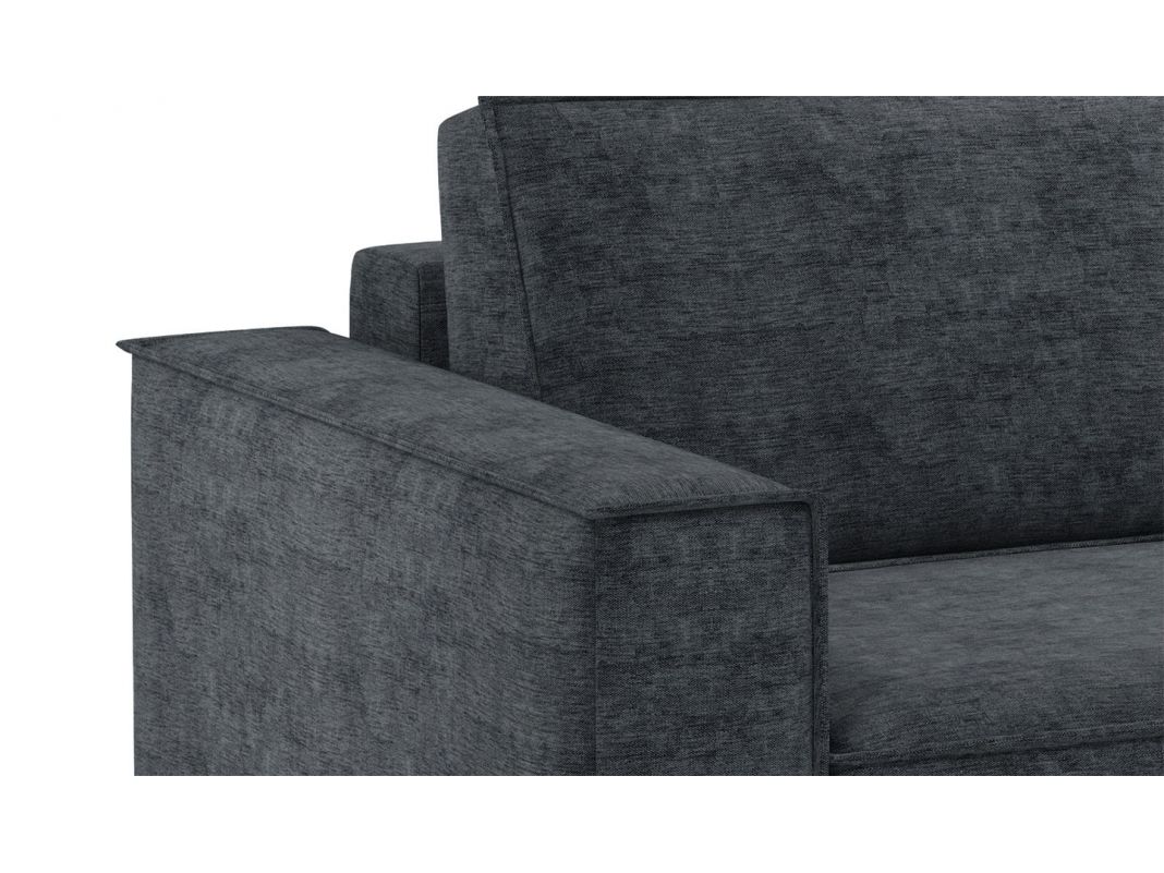 Угловой диван MOON 005 цвет черный,серый (фото 208138)