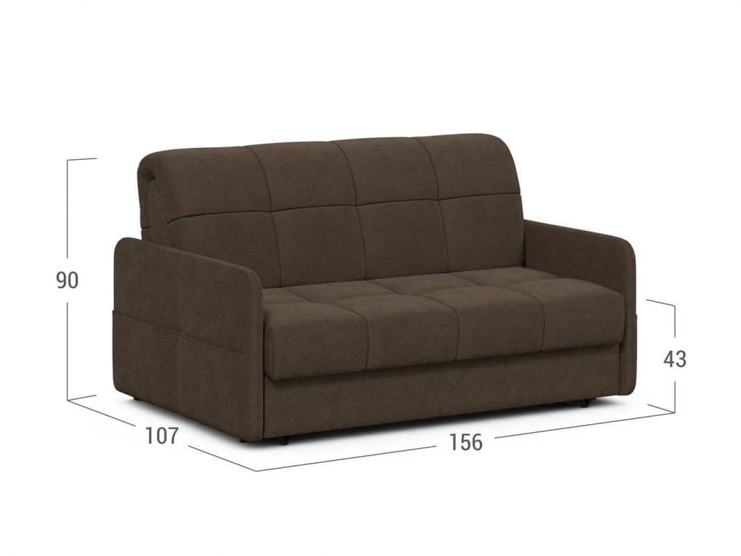 Диван MOON 120 цвет коричневый (фото 209448)