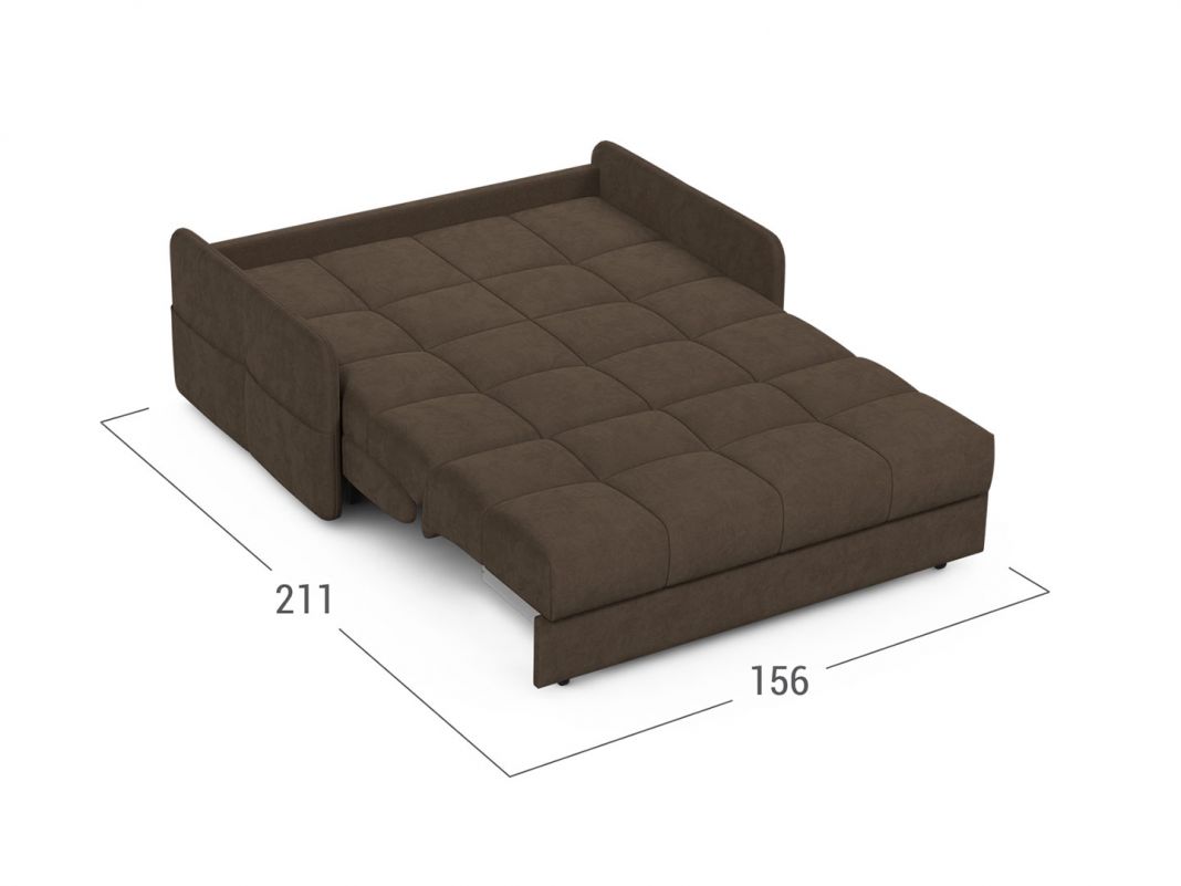 Диван MOON 120 цвет коричневый (фото 209449)