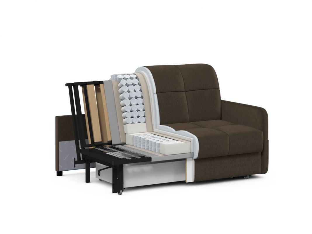 Диван MOON 120 цвет коричневый (фото 209456)