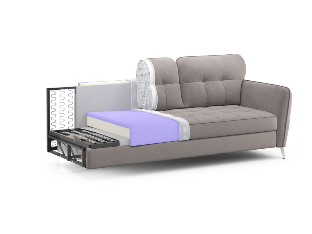 Диван MOON 175 цвет бежевый,коричневый (фото 210442)