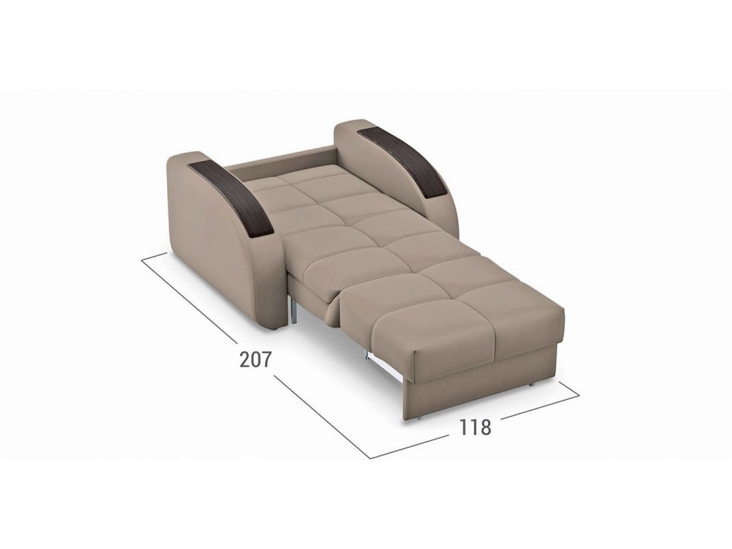 Кресло-кровать Рио 109 цвет бежевый (фото 152180)