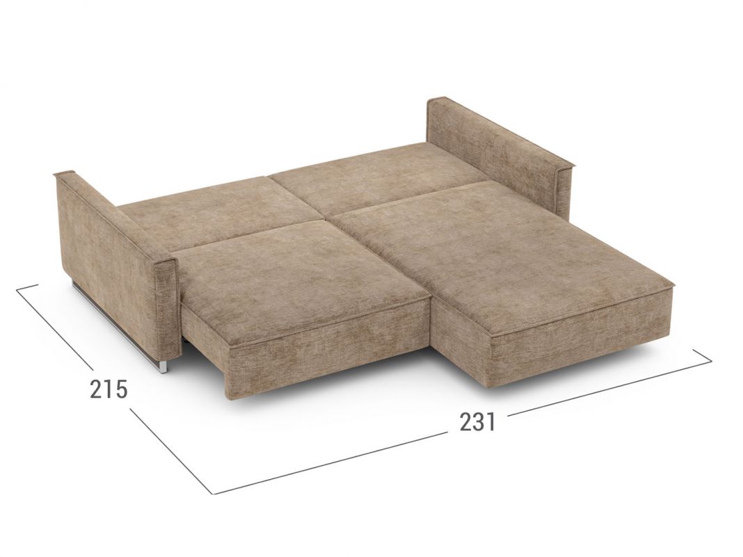 Угловой диван MOON 005 цвет коричневый (фото 213590)