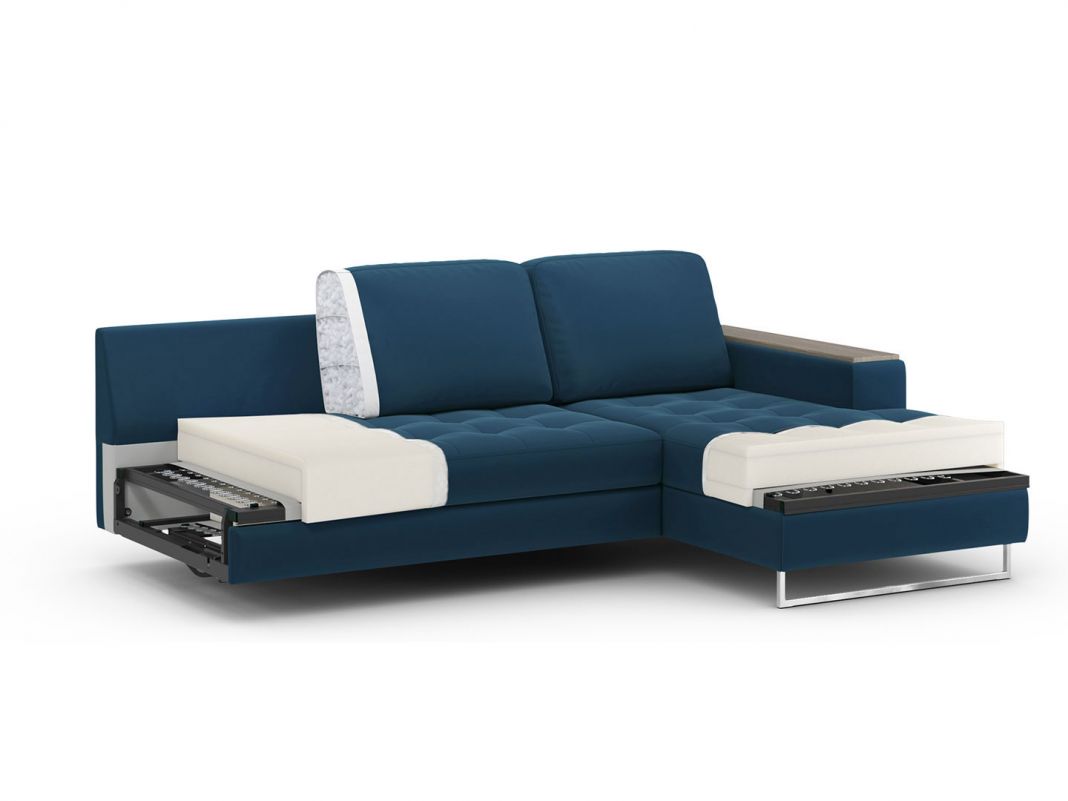 Угловой диван MOON 117 цвет синий (фото 215465)