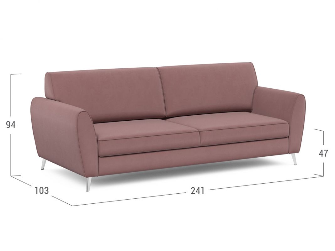 Диван MOON 176 цвет красный,розовый (фото 216604)