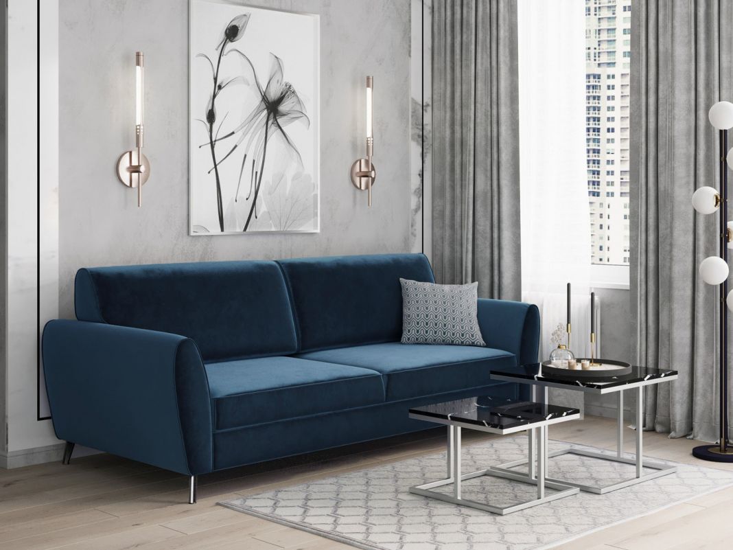 Диван MOON 176 цвет синий (фото 216807)