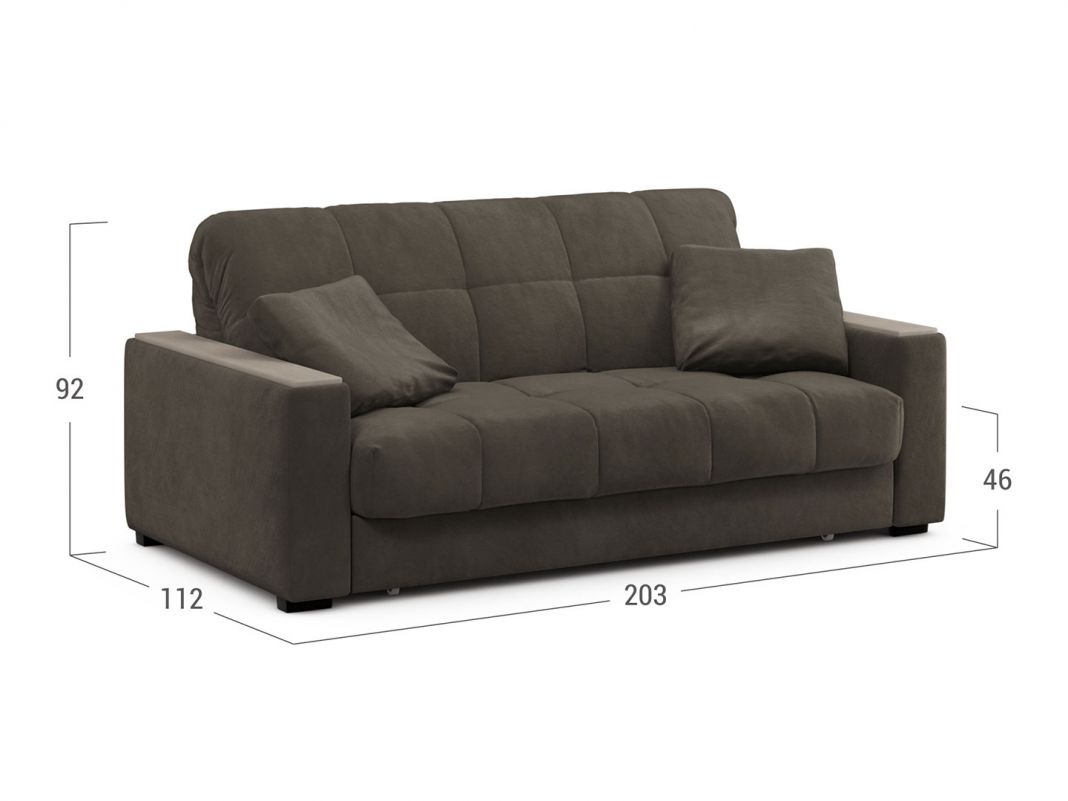 Диван MOON 107 цвет коричневый (фото 219292)