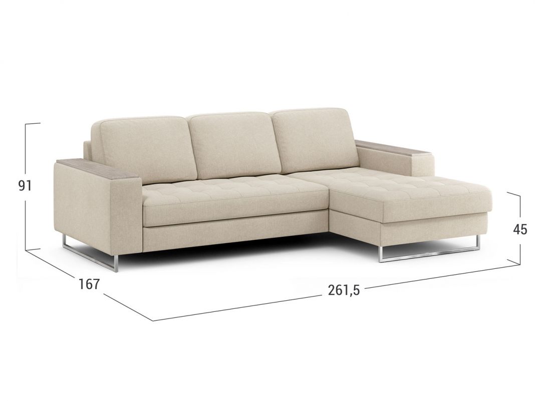 Угловой диван MOON 117 цвет белый,бежевый (фото 219431)