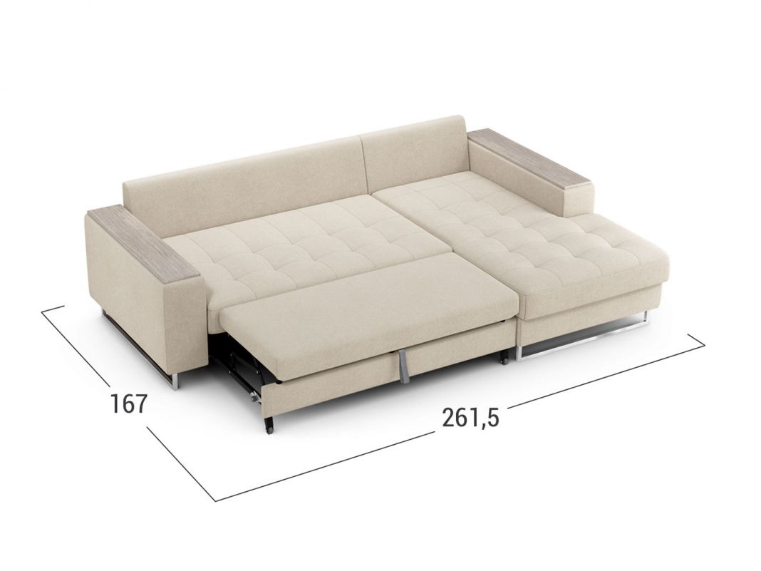 Угловой диван MOON 117 цвет белый,бежевый (фото 219434)