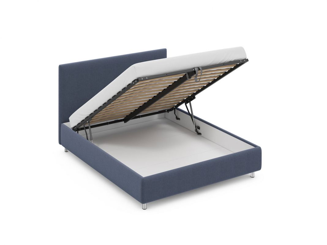 Кровать с подъемным механизмом MOON 1156 Arona цвет серый,фиолетовый (фото 220995)