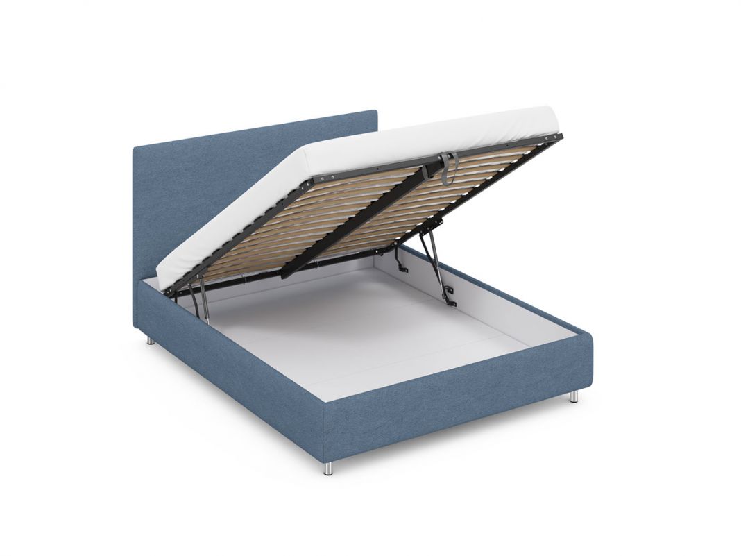 Кровать с подъемным механизмом MOON 1156 Arona цвет синий (фото 221666)