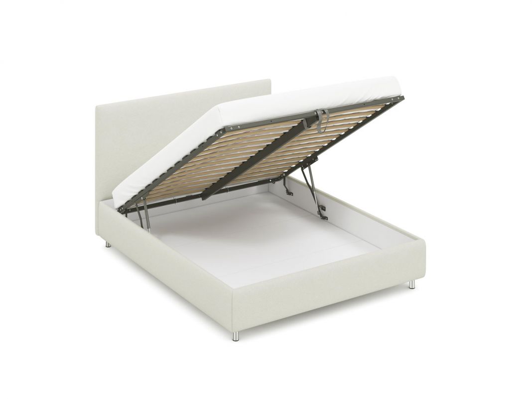Кровать с подъемным механизмом MOON 1156 Arona цвет белый (фото 222337)
