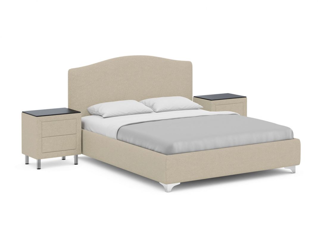 Кровать с подъемным механизмом MOON 1158 цвет бежевый (фото 223694)