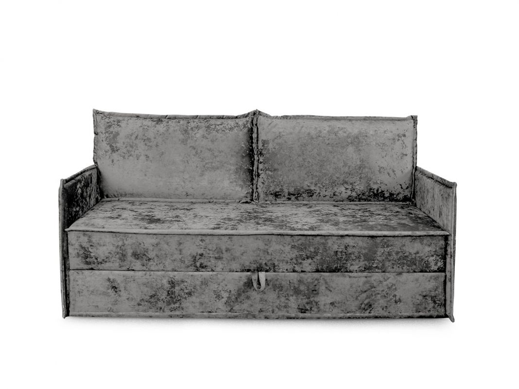 Диван тахта Гудвин с большими подушками и валиками цвет серый (фото 236712)