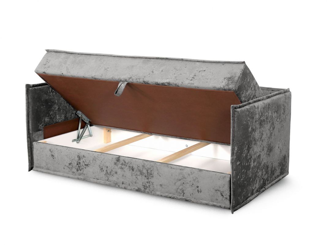 Диван тахта Гудвин с большими подушками и валиками цвет серый (фото 236715)