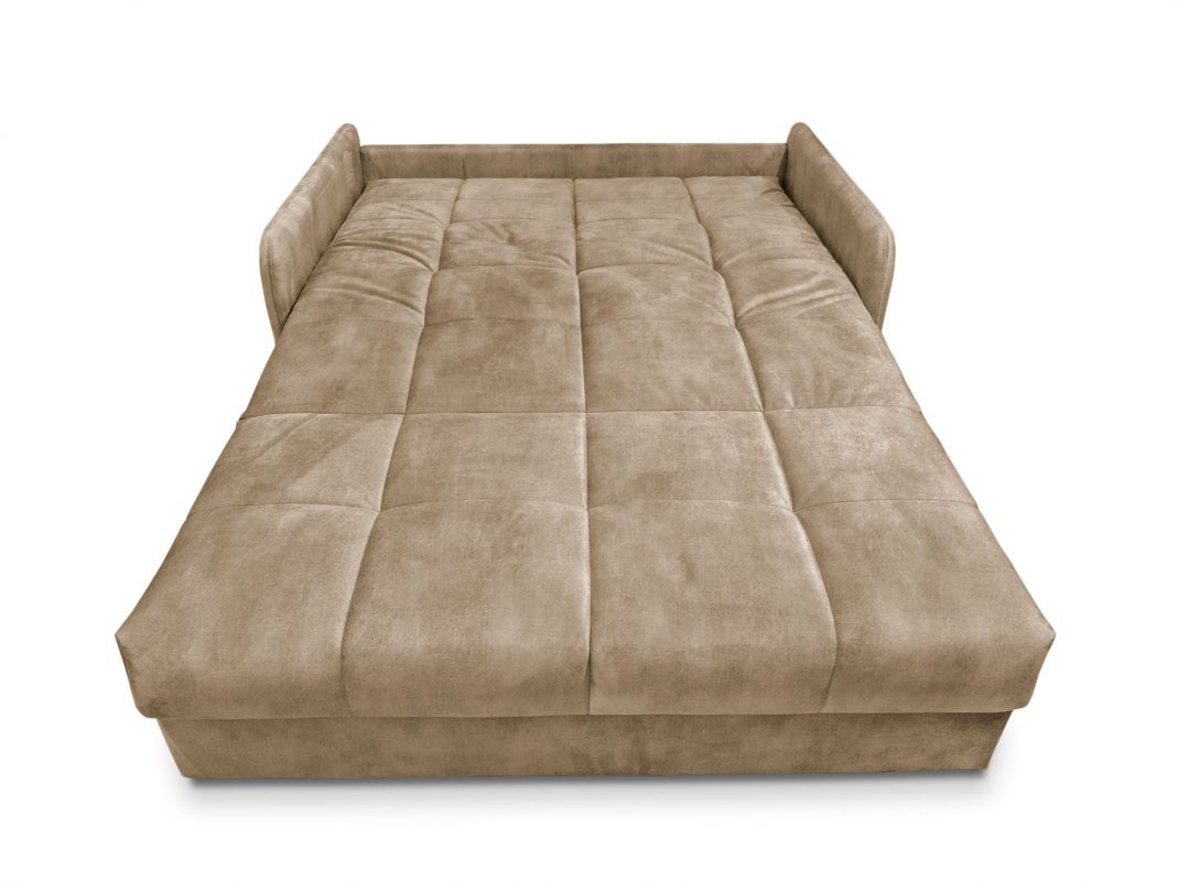 Диван MOON 120 реальное фото образца цвет бежевый,коричневый (фото 236493)