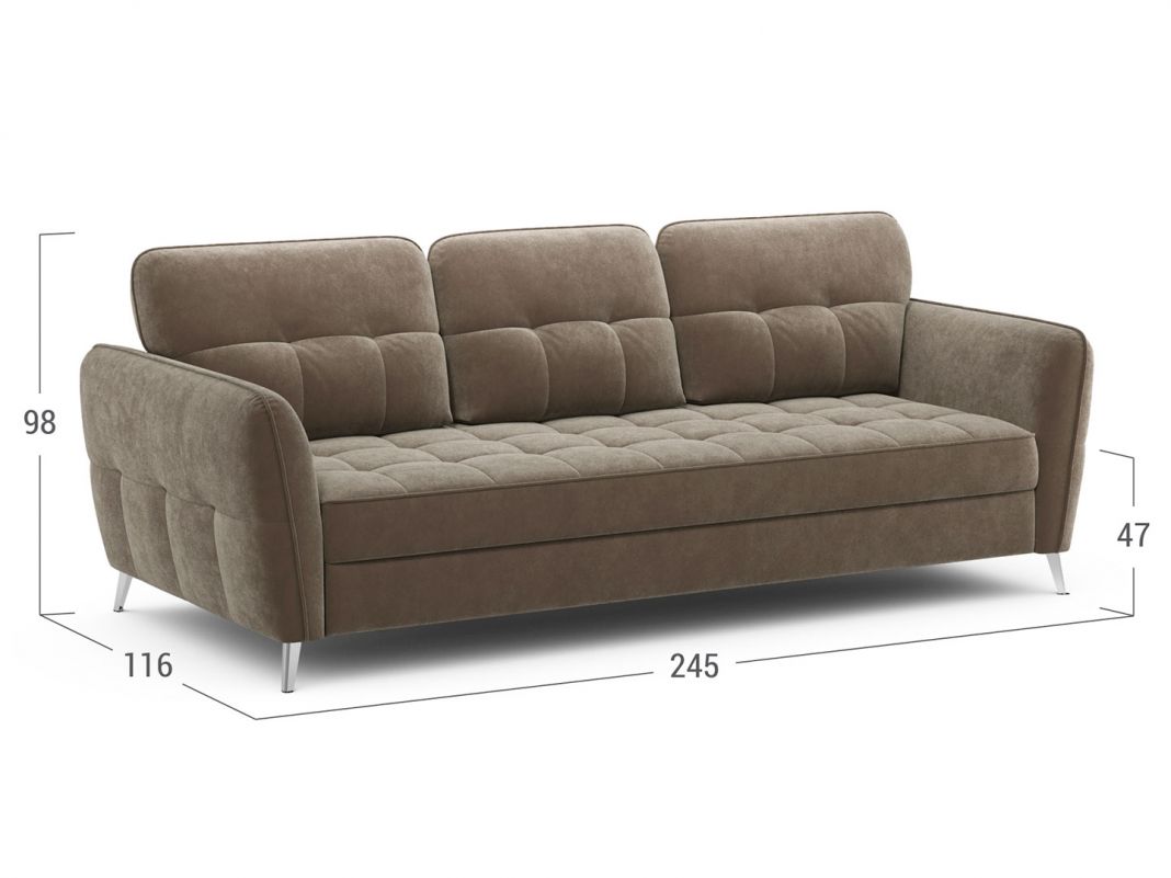 Диван MOON 175 цвет коричневый (фото 237325)