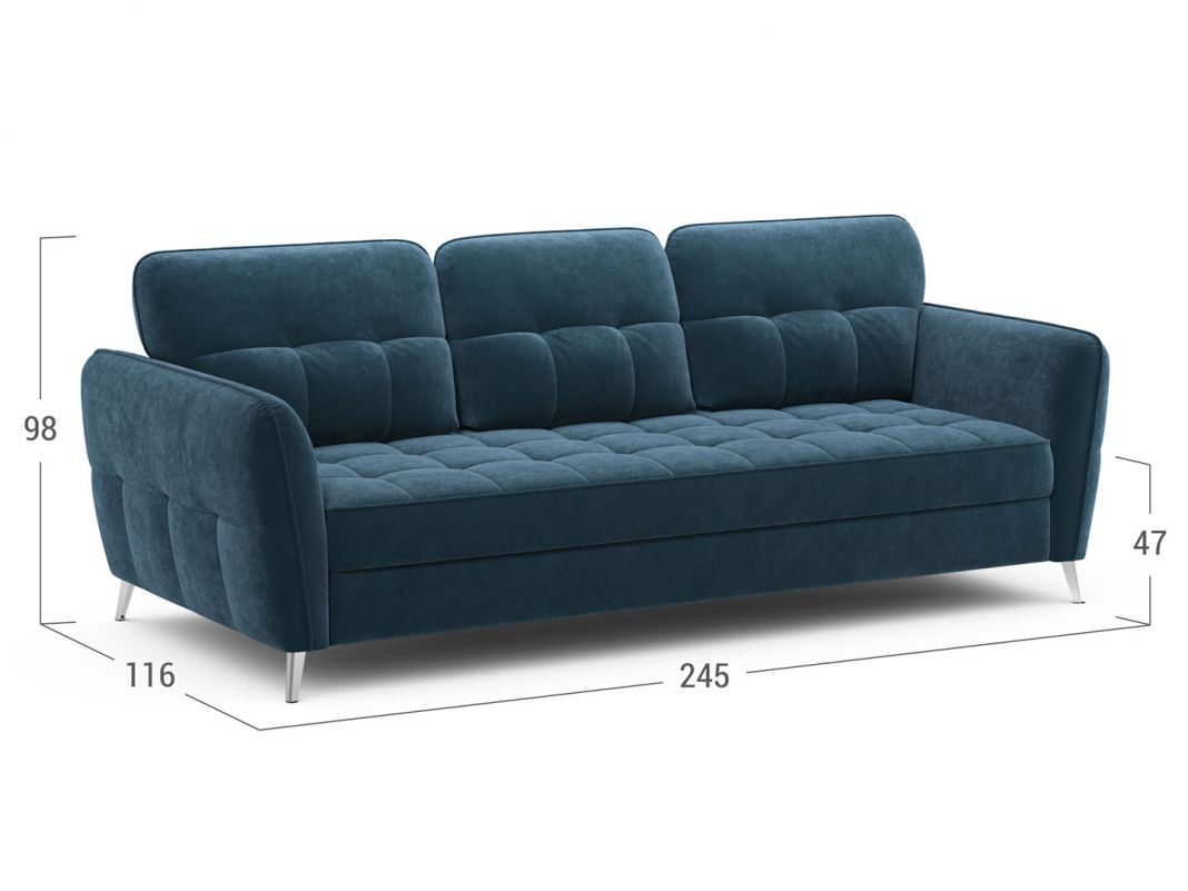 Диван MOON 175 цвет синий (фото 237401)