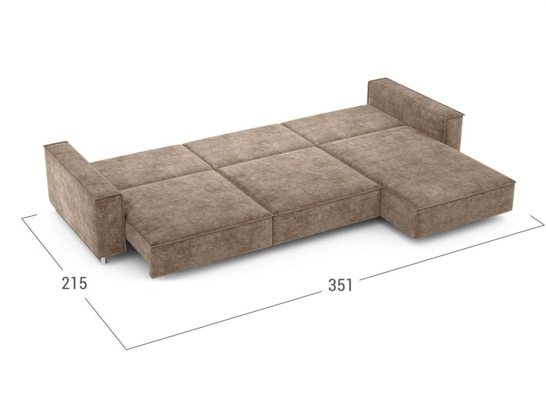 Угловой диван MOON 005 цвет коричневый (фото 237052)