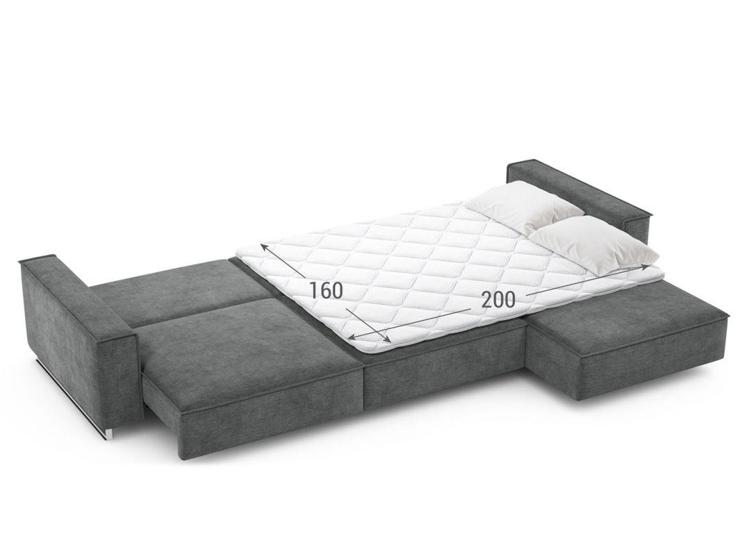 Угловой диван MOON 005 цвет серый (фото 237108)