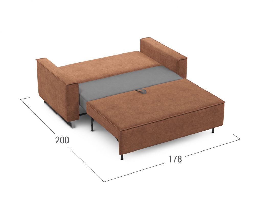 Диван MOON 005 цвет оранжевый,терракот (фото 238860)