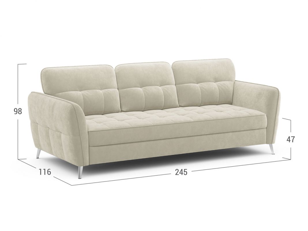 Диван MOON 175 цвет белый,бежевый (фото 239373)