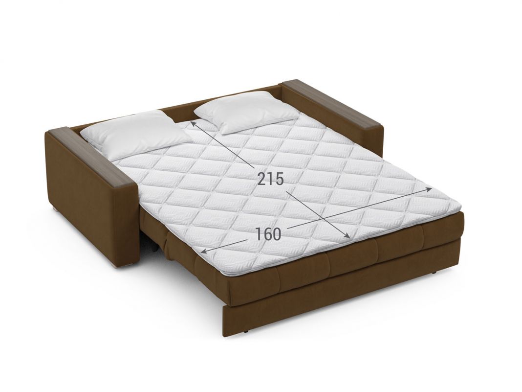 Диван MOON 107 цвет коричневый,рыжый (фото 240196)