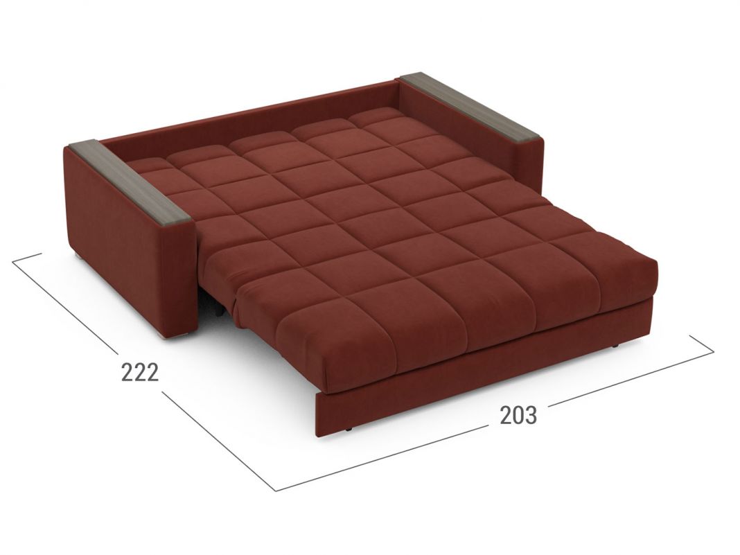 Диван MOON 107 цвет красный,бордовый (фото 240327)