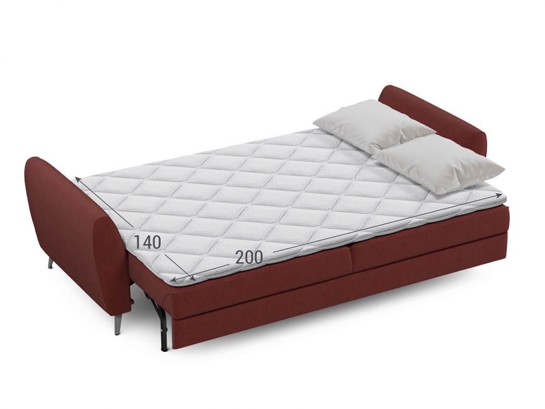 Диван MOON 176 цвет красный,бордовый (фото 241204)