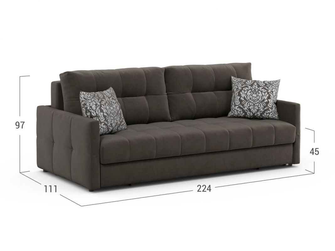 Диван MOON 015 цвет коричневый (фото 246043)