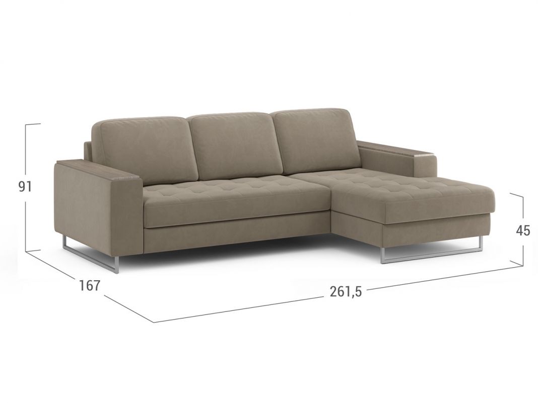 Угловой диван MOON 117 цвет бежевый (фото 248350)