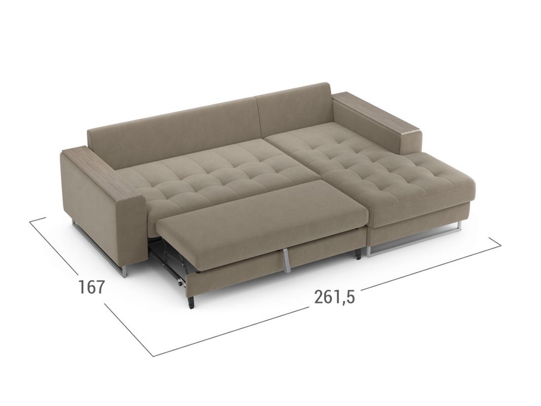 Угловой диван MOON 117 цвет бежевый (фото 248353)