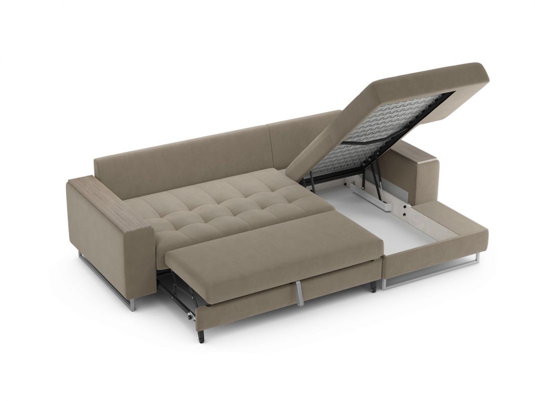 Угловой диван MOON 117 цвет бежевый (фото 248357)