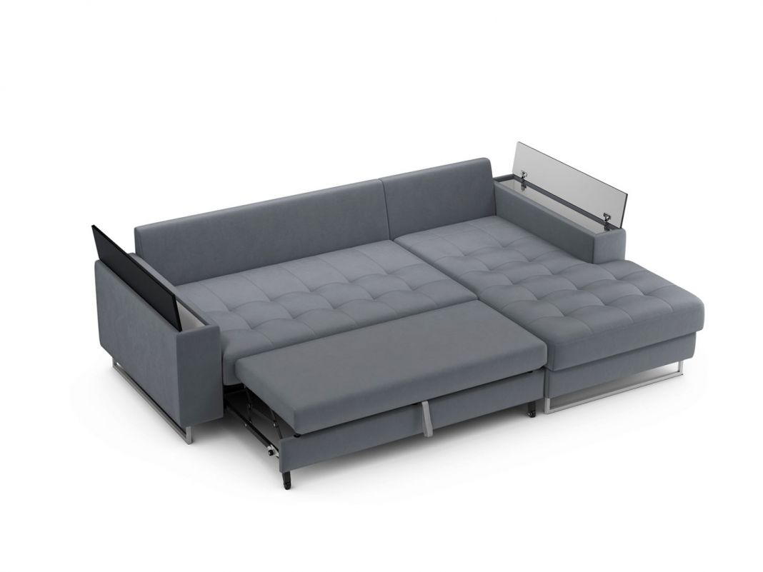 Угловой диван MOON 117 цвет серый (фото 248451)