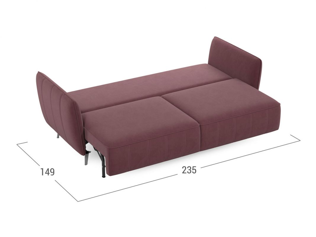 Диван MOON 173 цвет красный,бордовый (фото 248758)