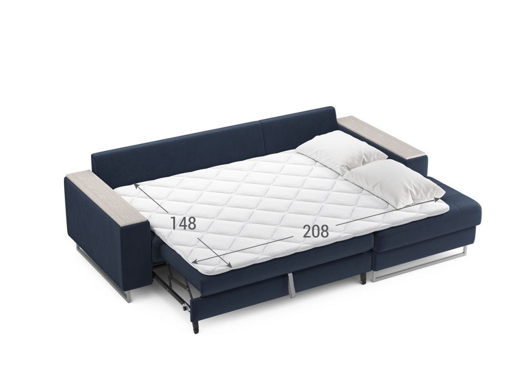 Угловой диван MOON 117 цвет синий (фото 248529)