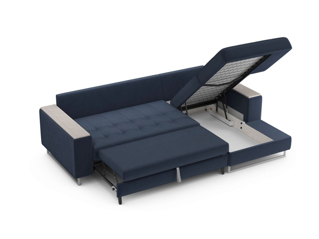 Угловой диван MOON 117 цвет синий (фото 248533)