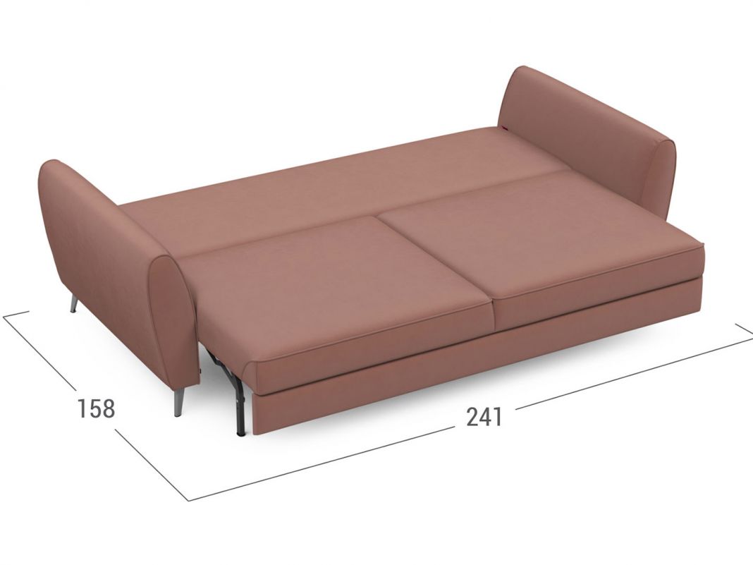 Диван MOON 176 цвет красный,розовый (фото 248838)