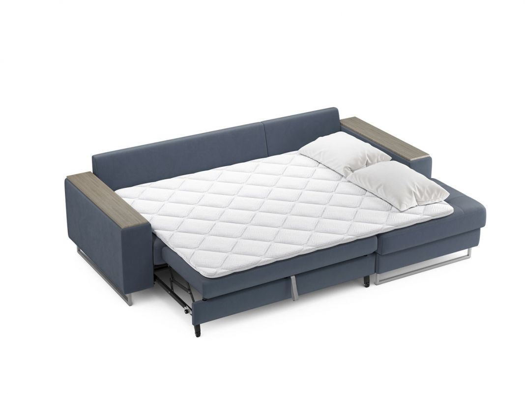 Угловой диван MOON 117 цвет серый,синий (фото 248622)