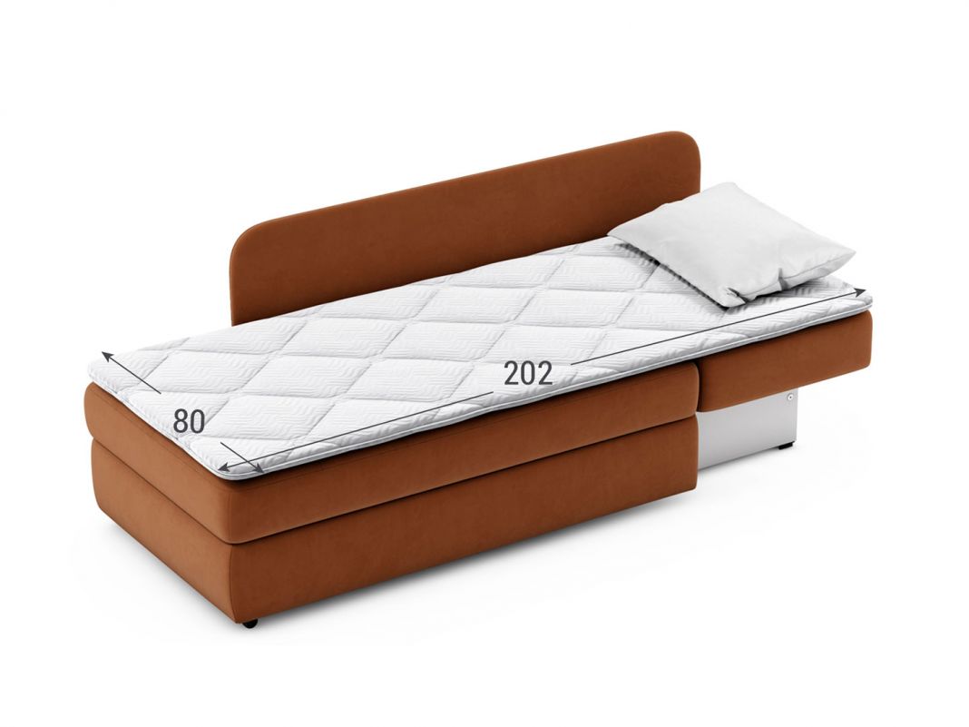 Диван кушетка MOON 074 цвет оранжевый,рыжый (фото 252071)