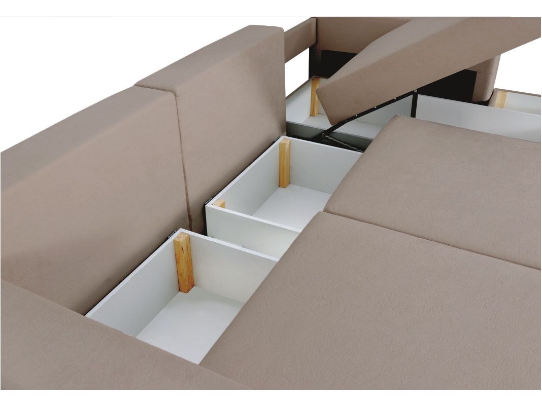 Угловой диван Неаполь-2 цвет бежевый,коричневый (фото 174374)