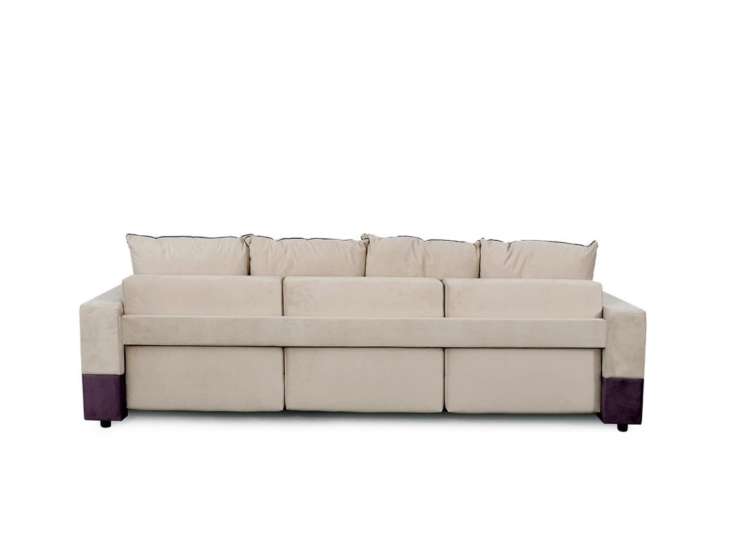 Диван Бостон 2400 цвет бежевый,фиолетовый (фото 168787)