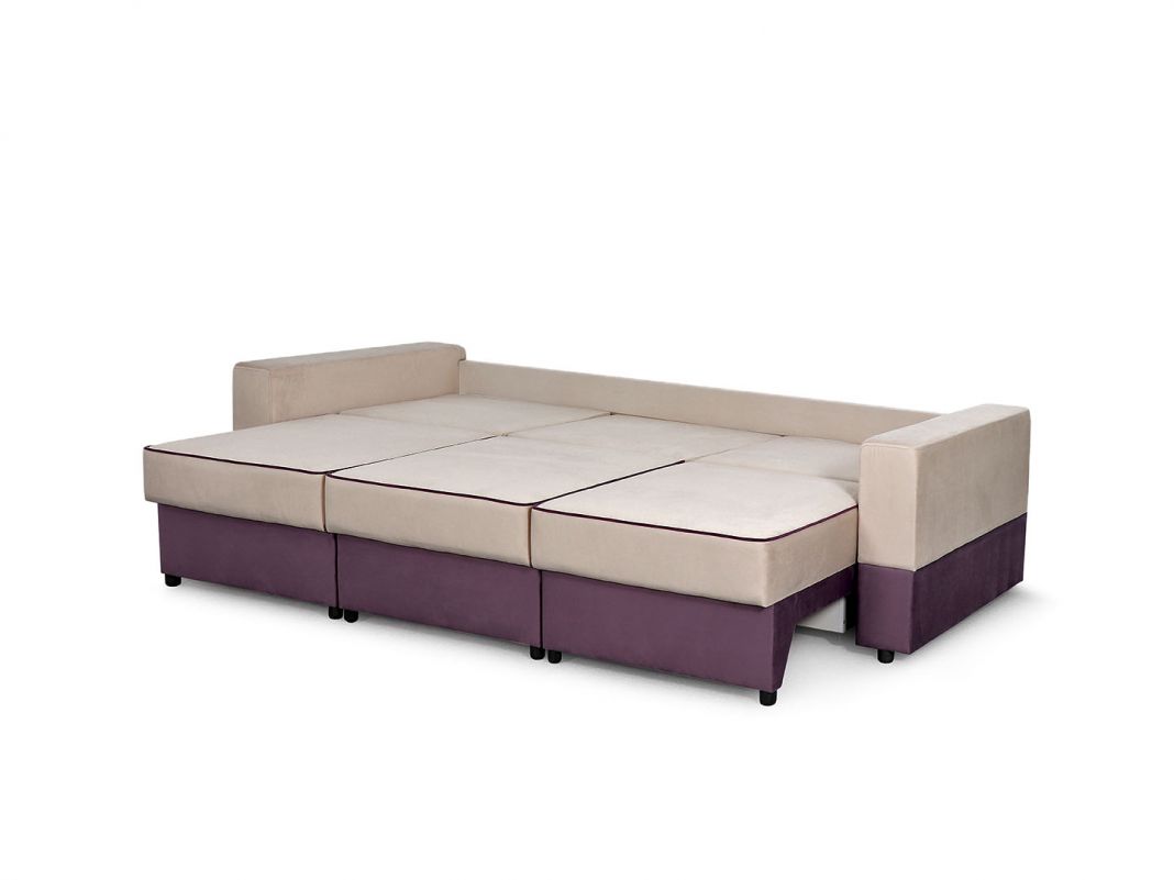 Диван Бостон 2400 цвет бежевый,фиолетовый (фото 168785)