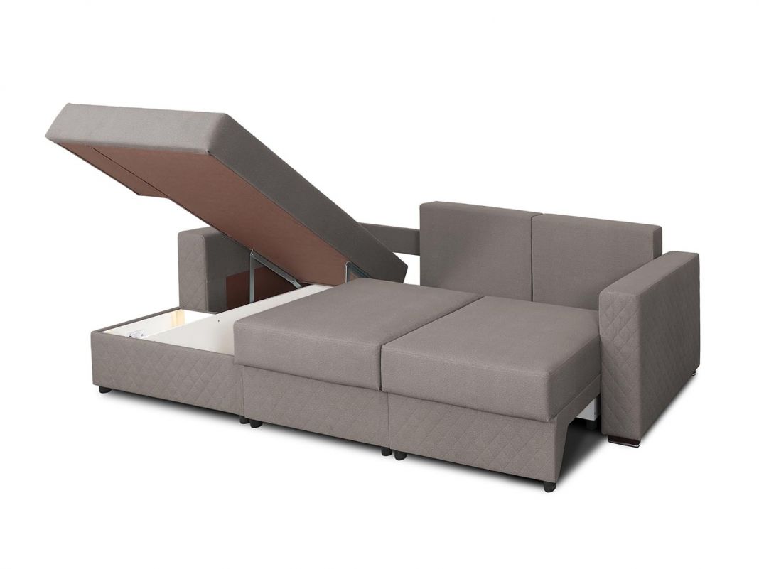 Угловой диван Неаполь-2 цвет бежевый (фото 252649)