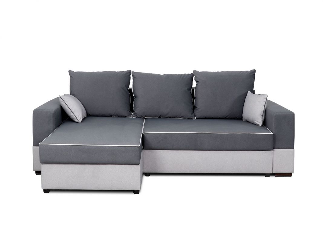 Угловой диван Бостон цвет серый (фото 252516)